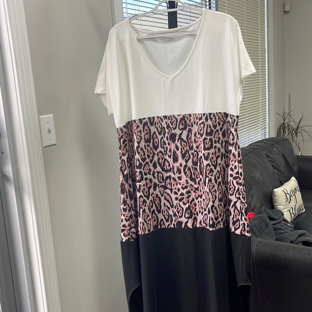 Black and white cheetah dress. Brand new!